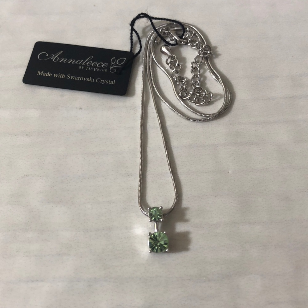 Annaleece Necklace Swarovski Crystal - Seafoam